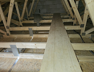 Zateplení stropu novostavby rodinného domu